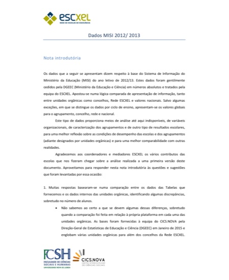 Relatório Bases MISI 12.13